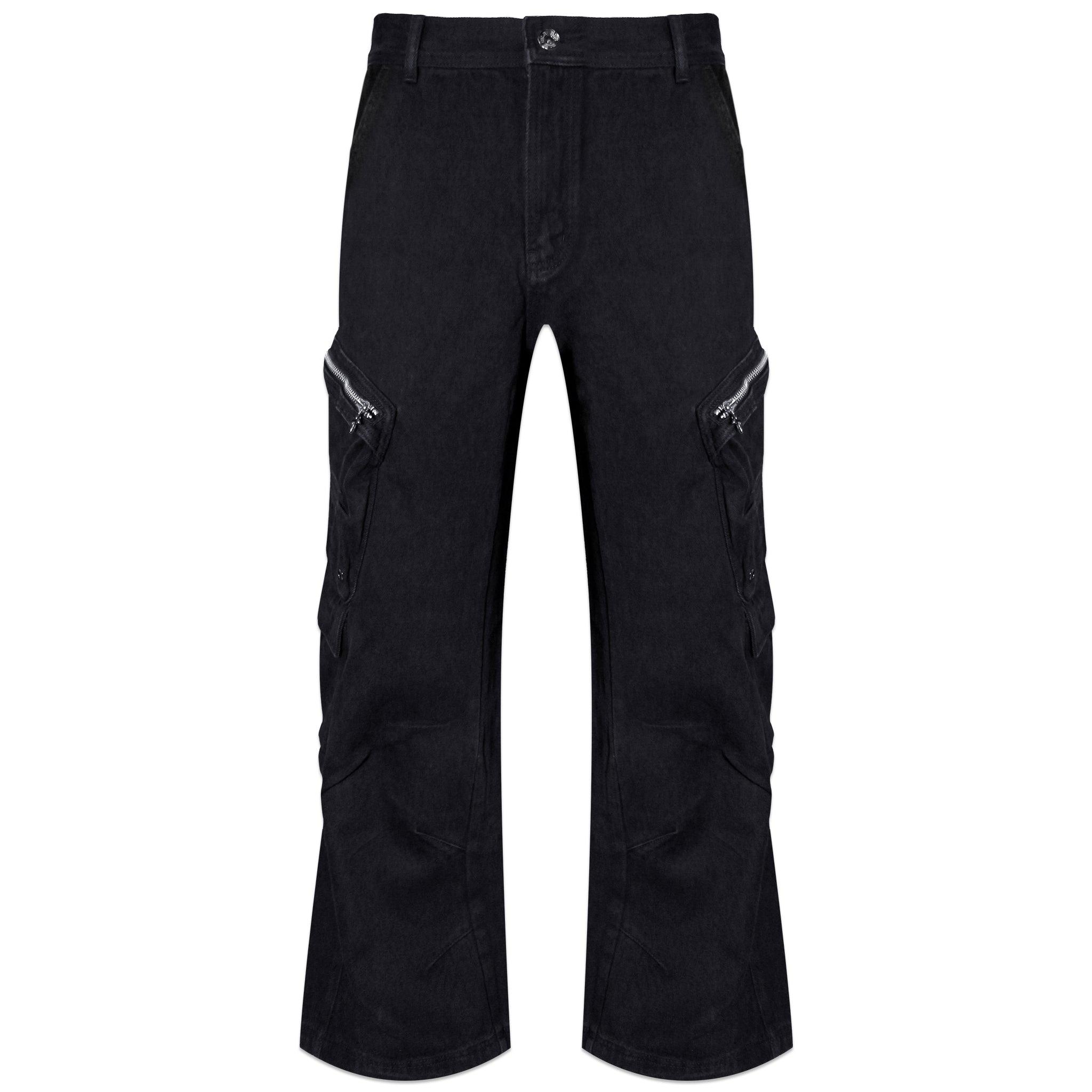 Multi Pocket Wide Cargo Pants