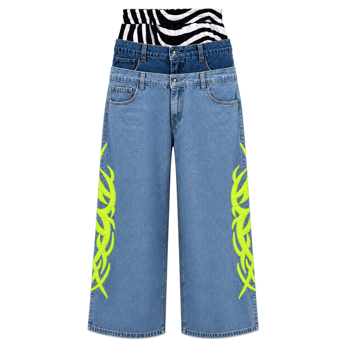 Triple Stack Zebra Jeans