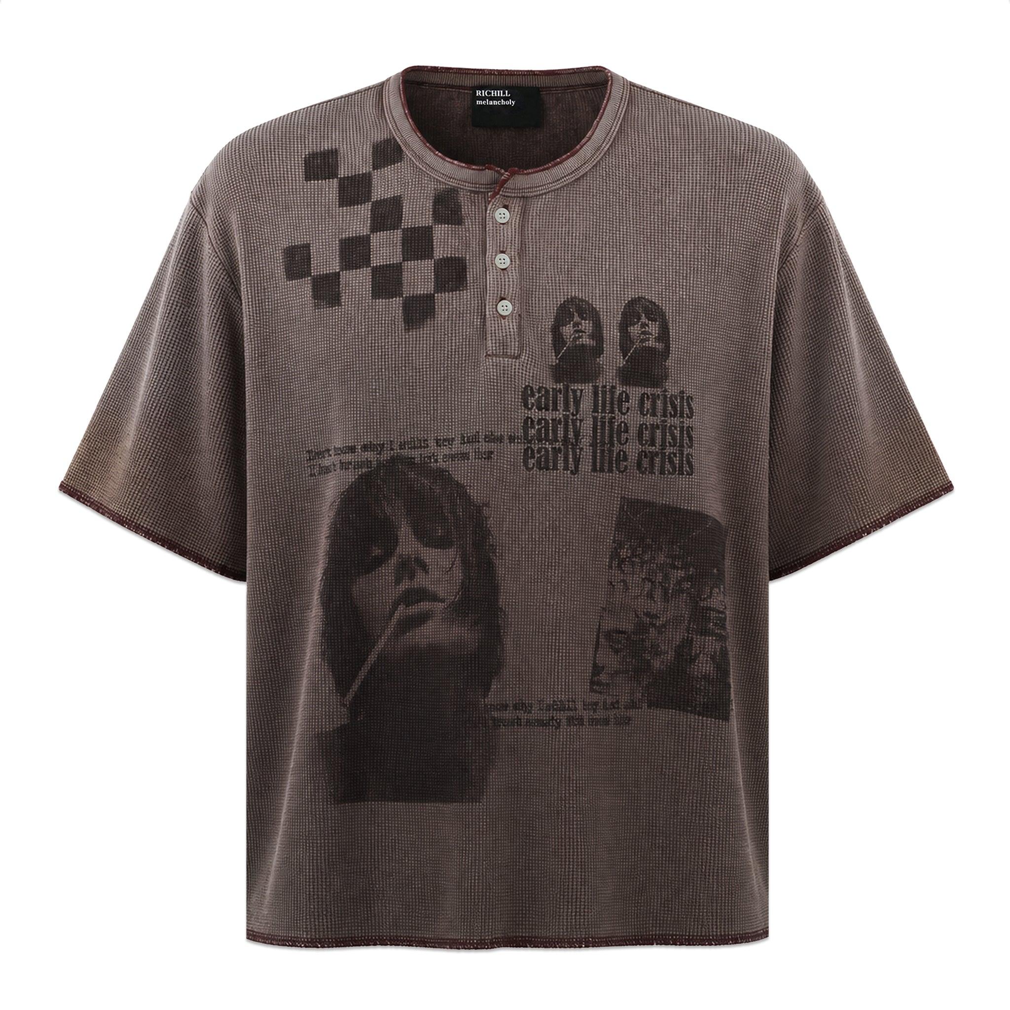 Portrait Graphic Henley Tee