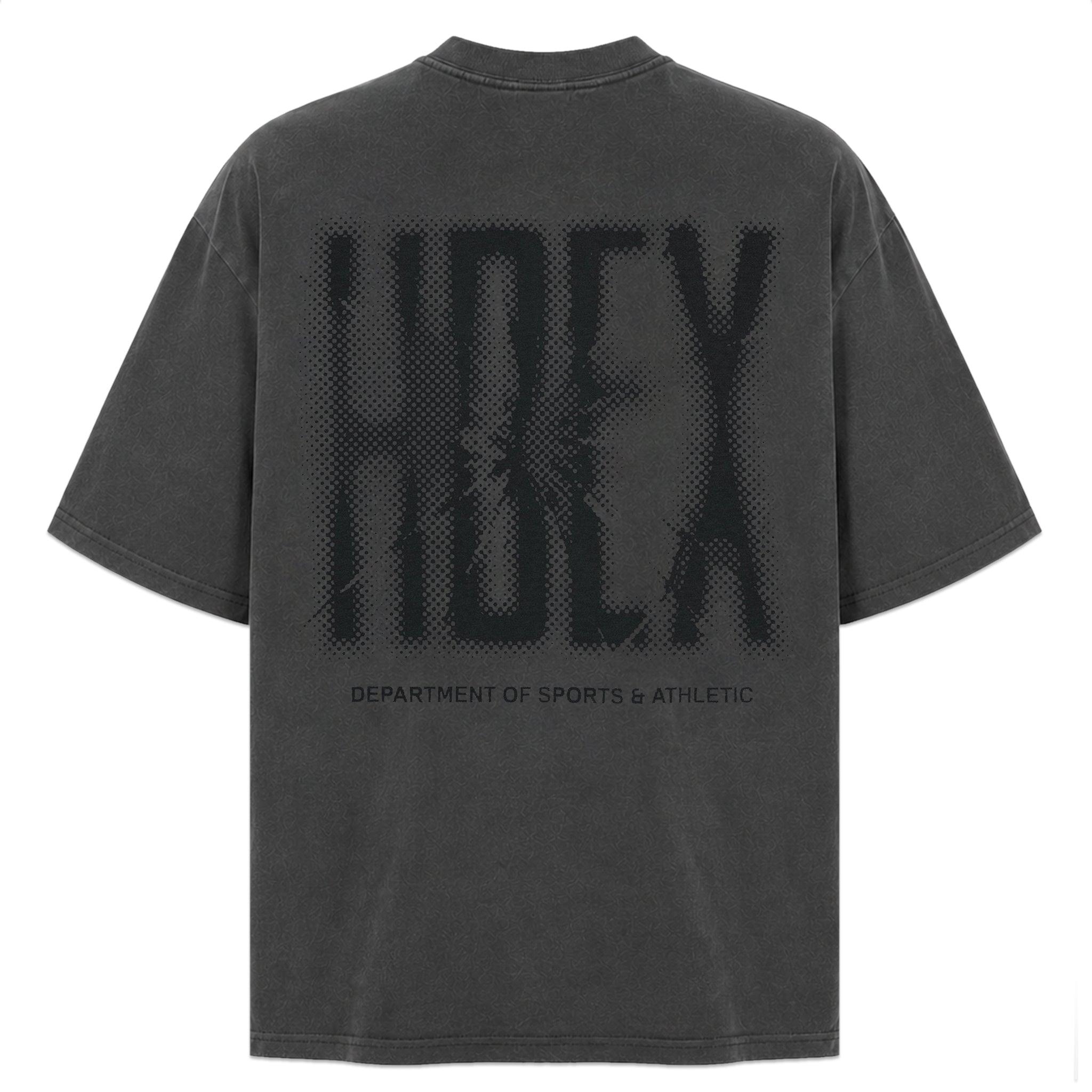 Crack Printed Pigment Short Sleeve