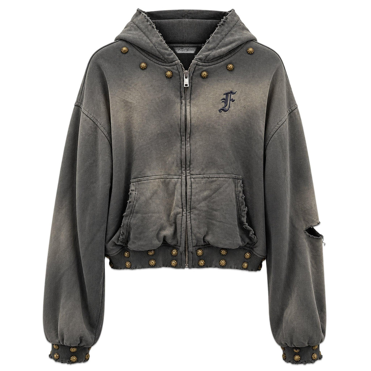 Door Knocker Art Zip Hoodie