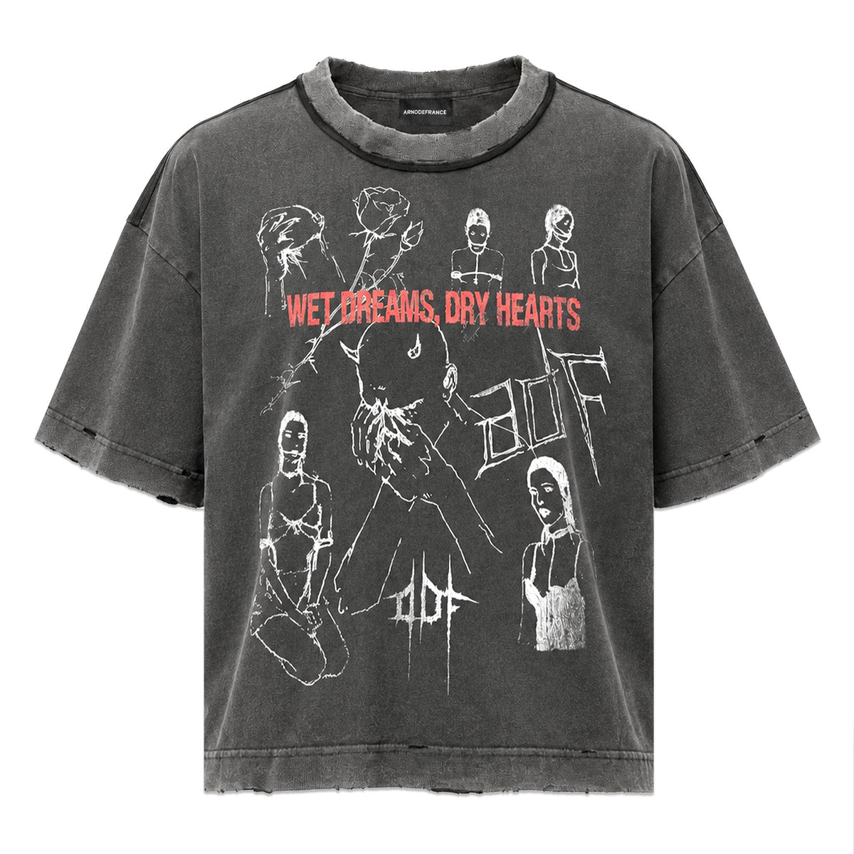 Wet Dreams Dry Hearts Vintage Cropped T-Shirt