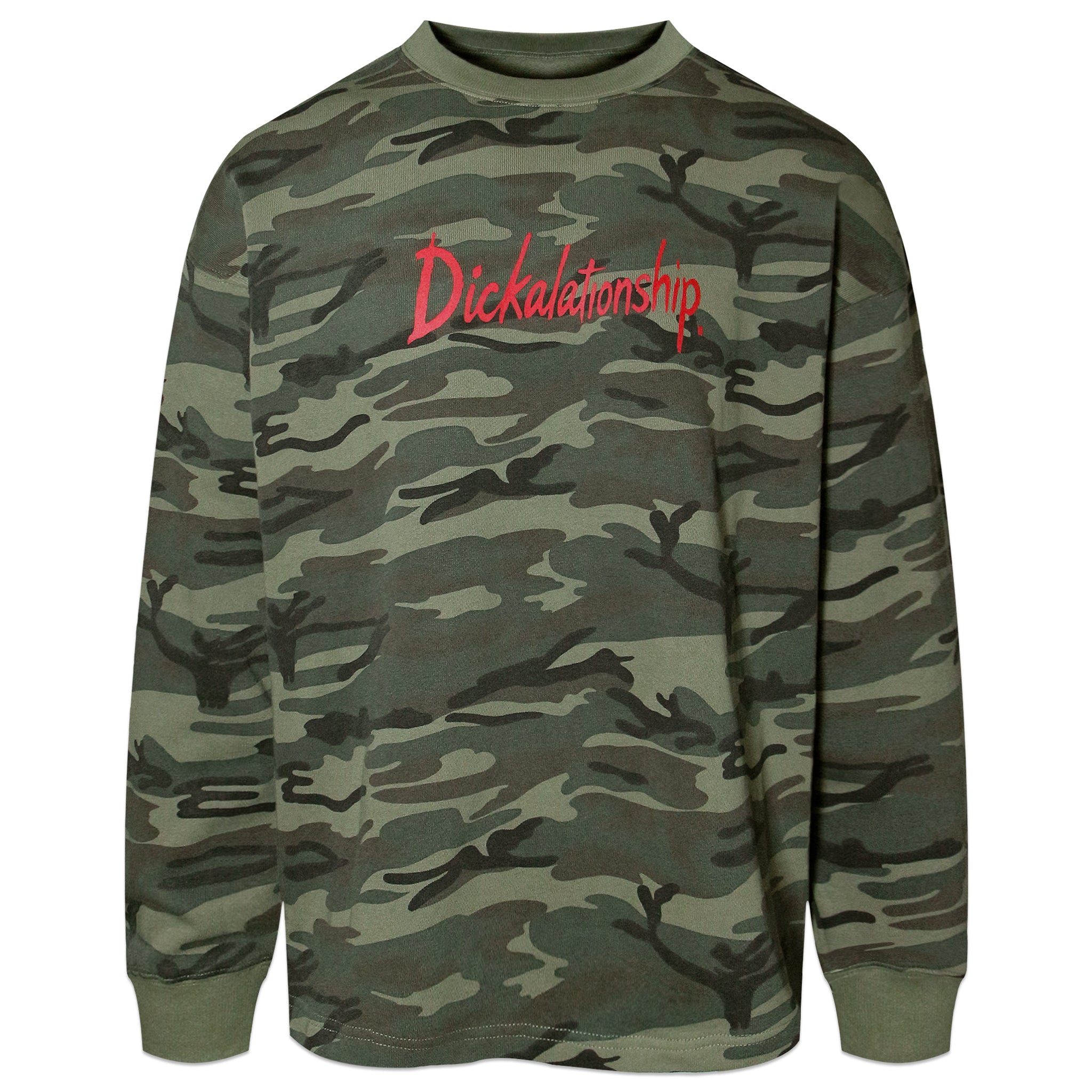Camouflage Crew Neck Sleeve