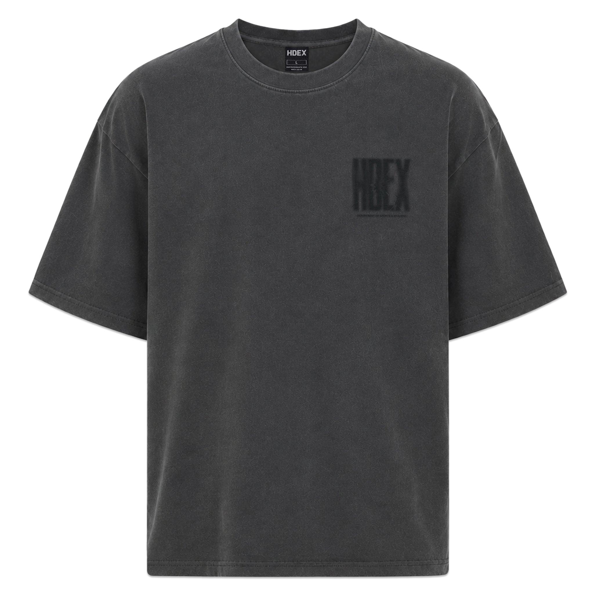 Crack Printed Pigment Short Sleeve
