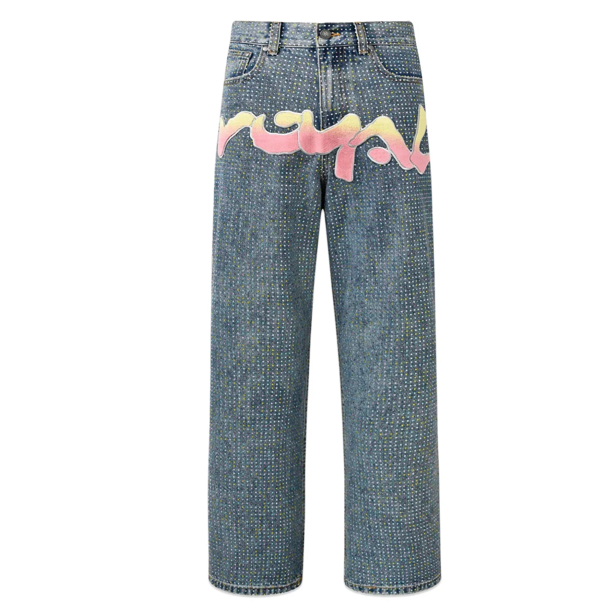 Graffiti Logo Diamond Denim - BIRTH OF ROYAL CHILD - VENTURER