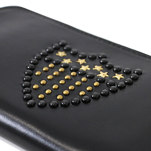 Shield Star & Stripe Zipper Large Wallet