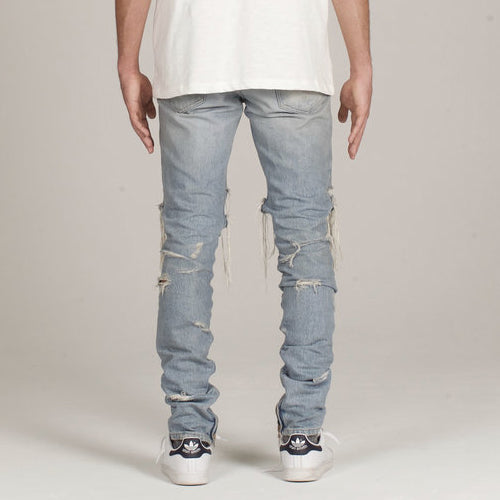 Distressd Selvedge Denim Jeans 01