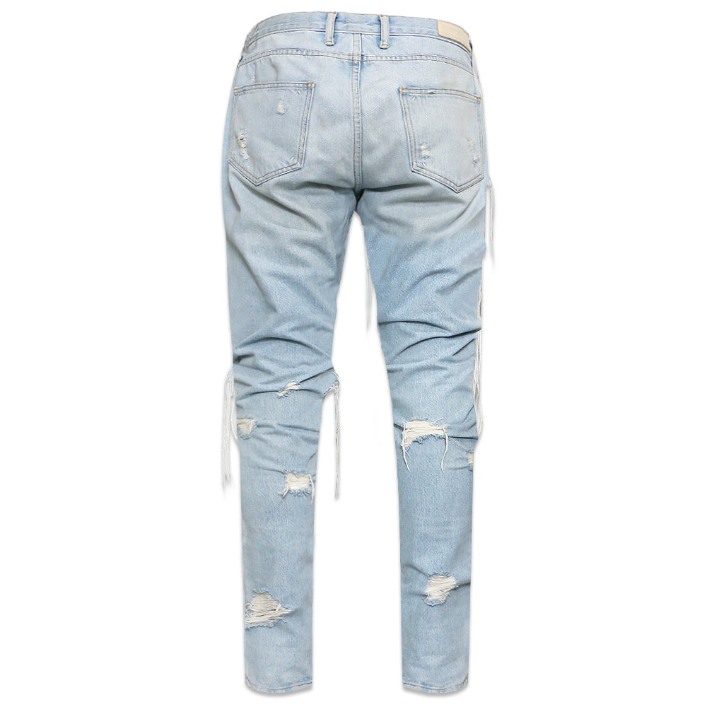 Distressd Selvedge Denim Jeans 01