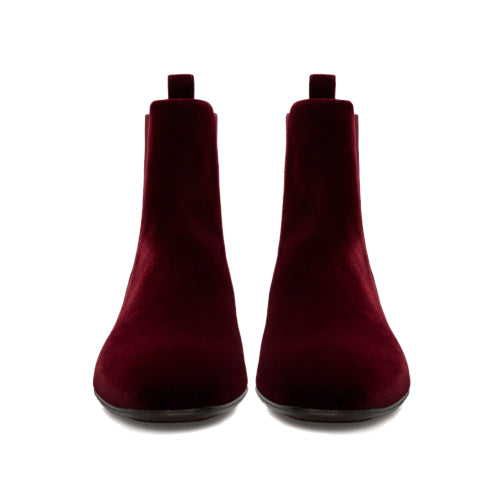 Velour Chelsea Boot