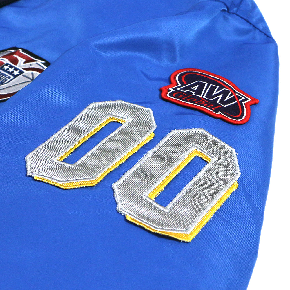 Athletic Patch Hooded Bomber