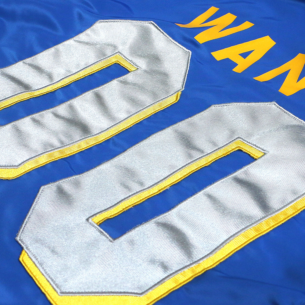 Athletic Patch Hooded Bomber