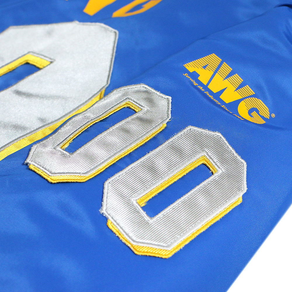 Athletic Patch Hooded Bomber