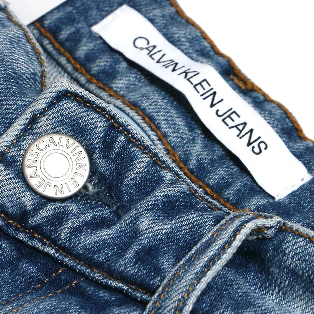 Athletic Taper Patchwork Denim - CALVIN KLEIN - VENTURER