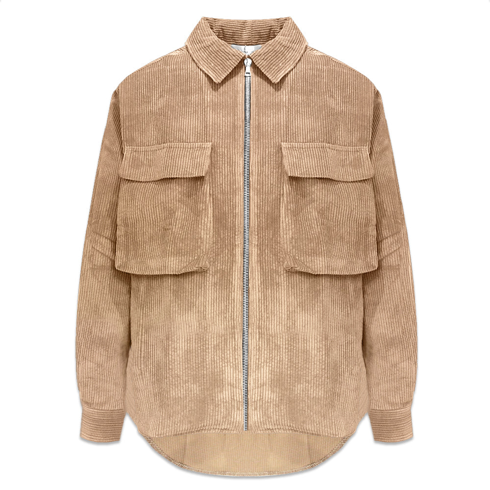 Corduroy Zip Shirt