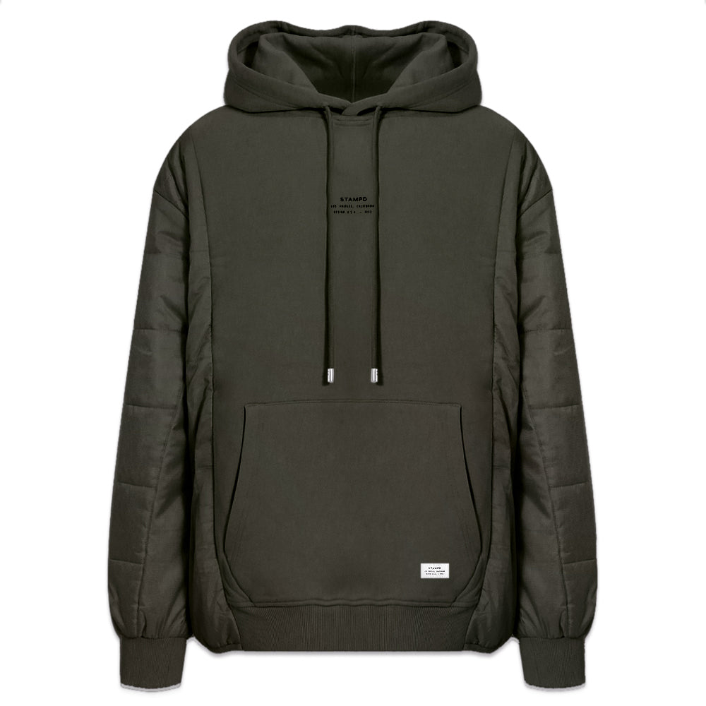 Stacked Puffer Hoodie