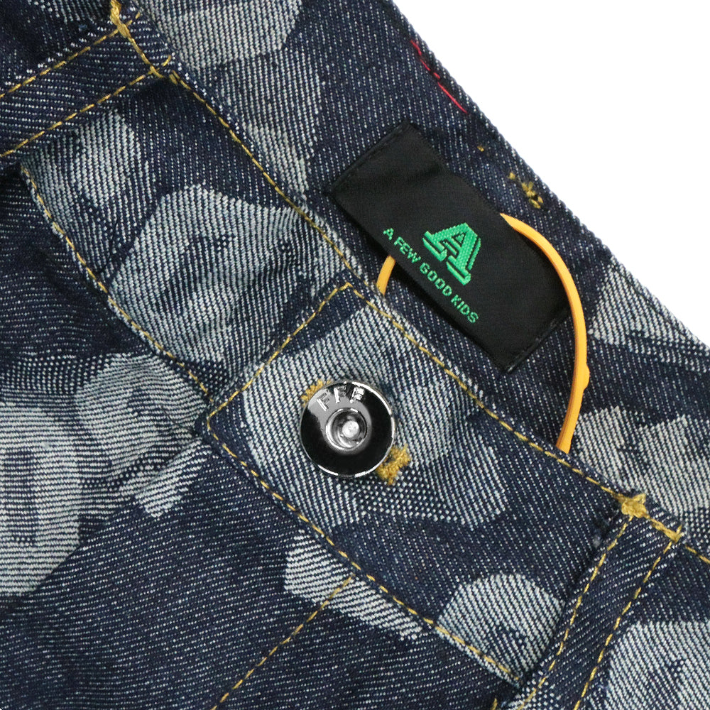 All Over Logo Denim Pants