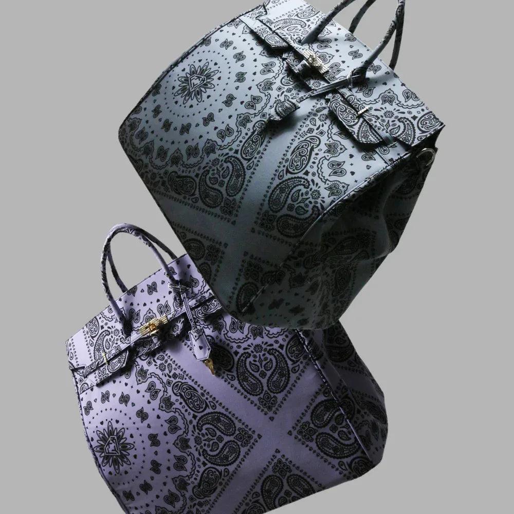 HERMETIC (ヘルメティック)商品ページ - Paisley Travel Bag - Grey