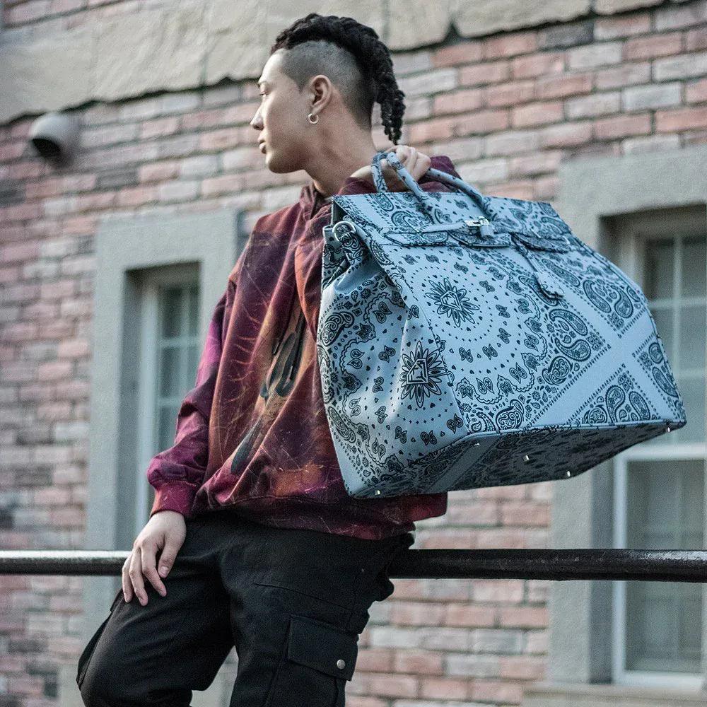 ヘルメティック hermetic Paisley Travel Bag バッグ HERMETIC (ヘルメティック)商品ページ - Paisley Travel Bag - Grey