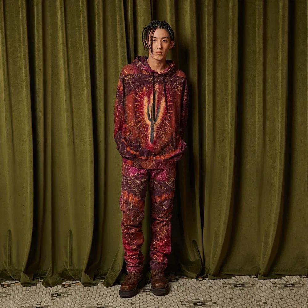 SALUTE(サルーテ)商品ページ - Cactus Printer Hoodie - Red