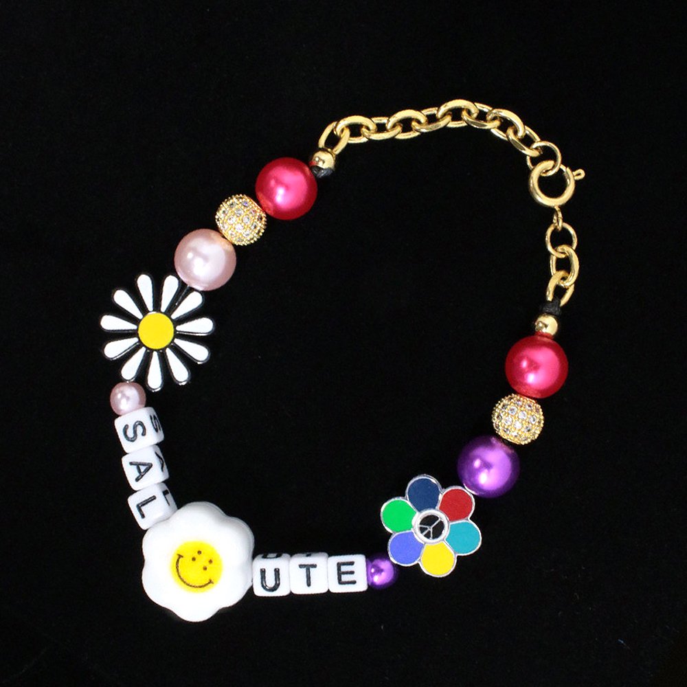 Flower Anarchy Smile Bracelet