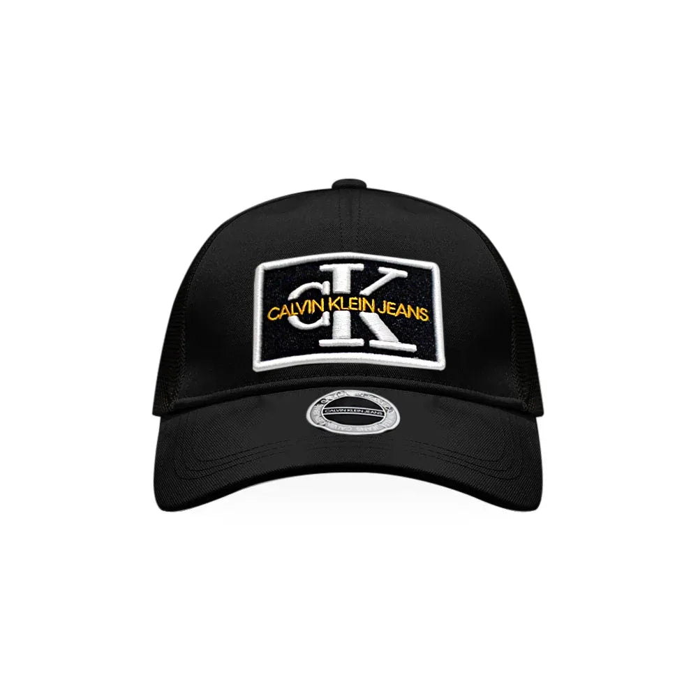 Monogram Logo Patch Trucker Cap - CALVIN KLEIN - VENTURER