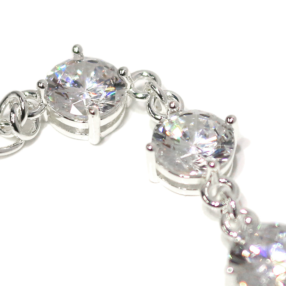 White Zirconia Angel Necklace