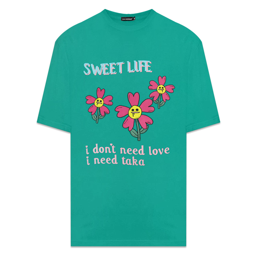 Sweet Life Distress Flower Tee