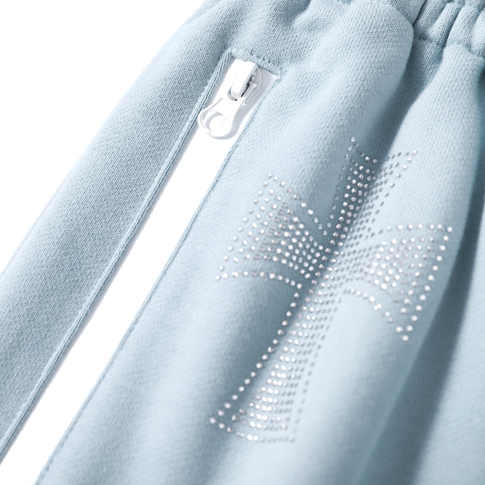 Cross Rhinestone Shorts