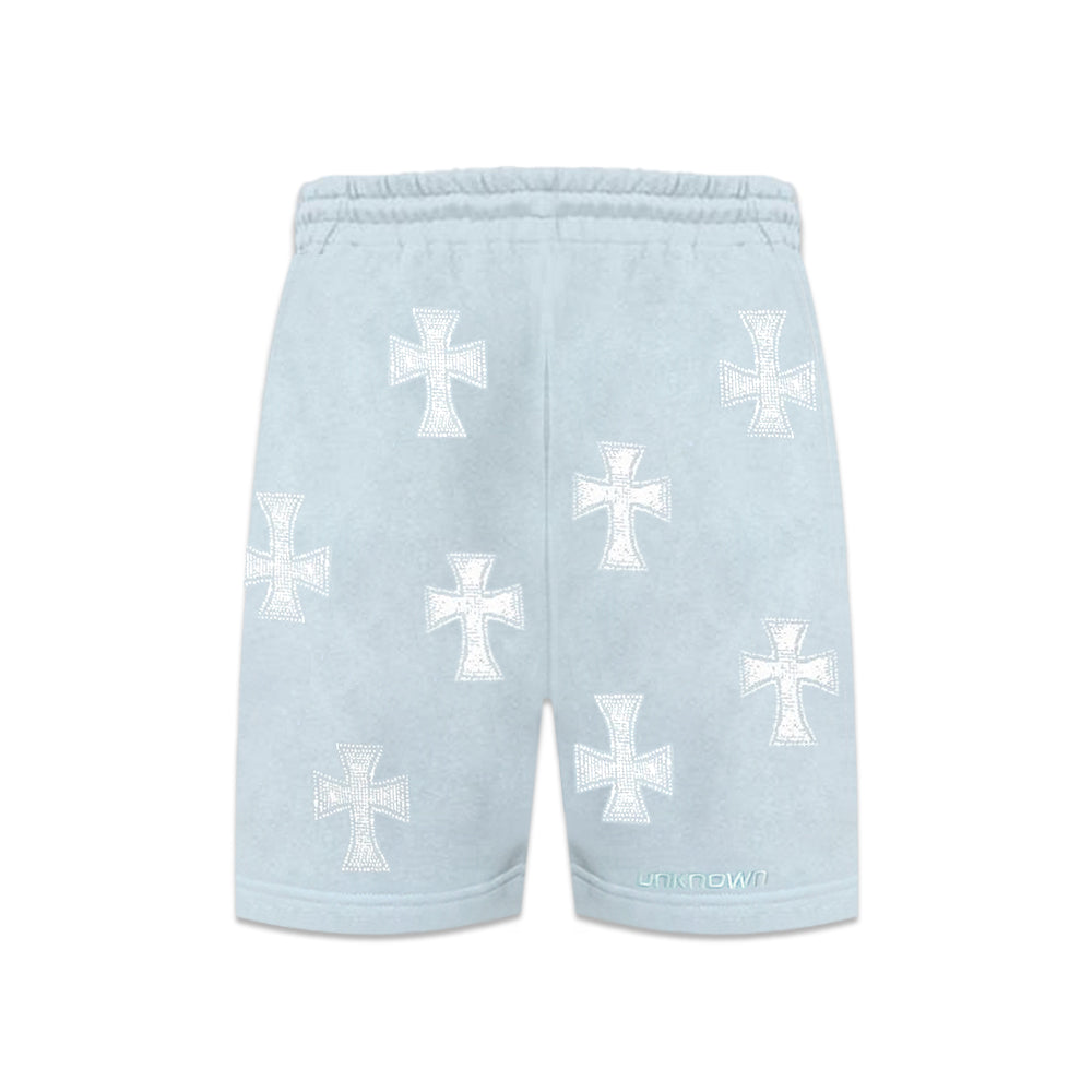 Cross Rhinestone Shorts