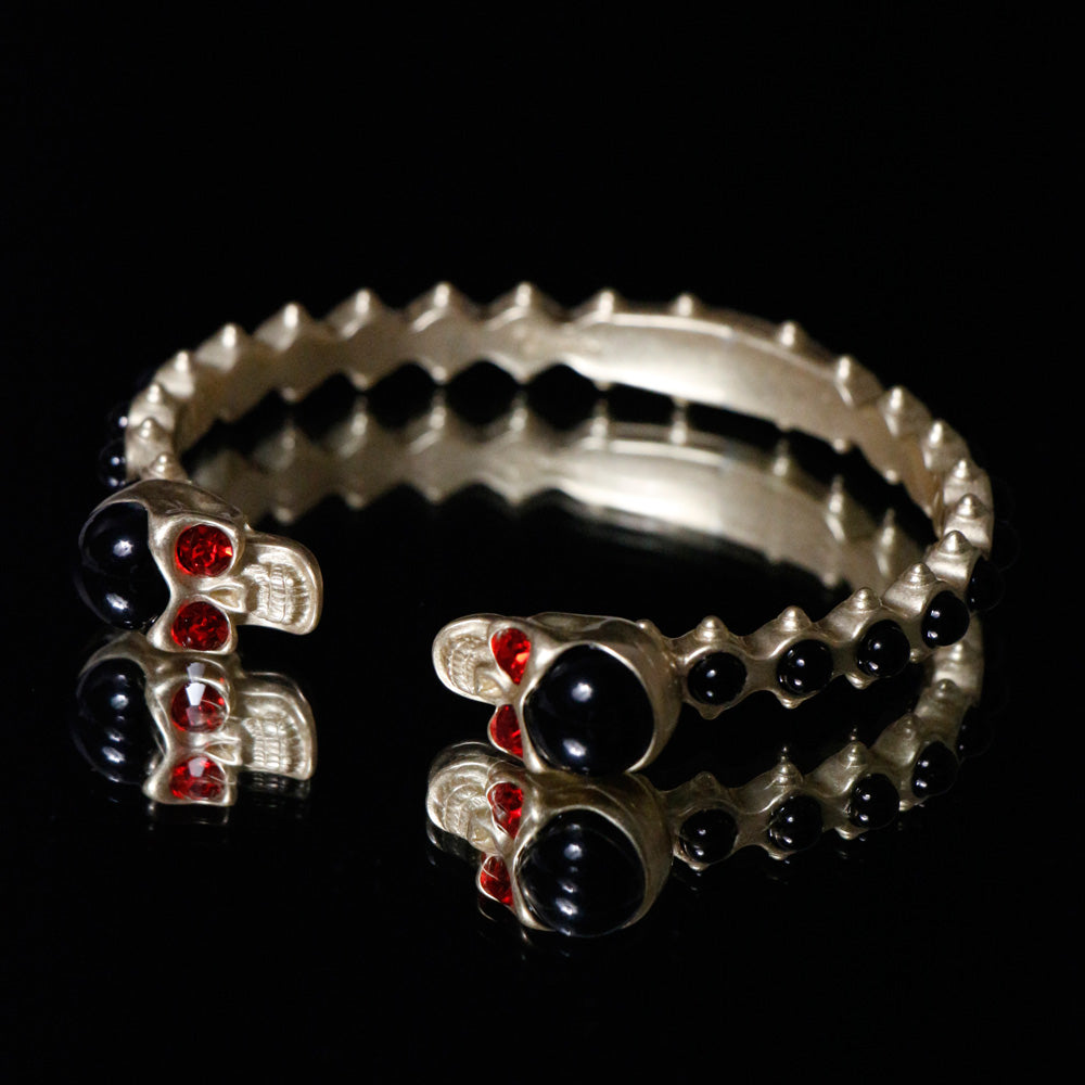 EVAE Skull Pearl Bangle