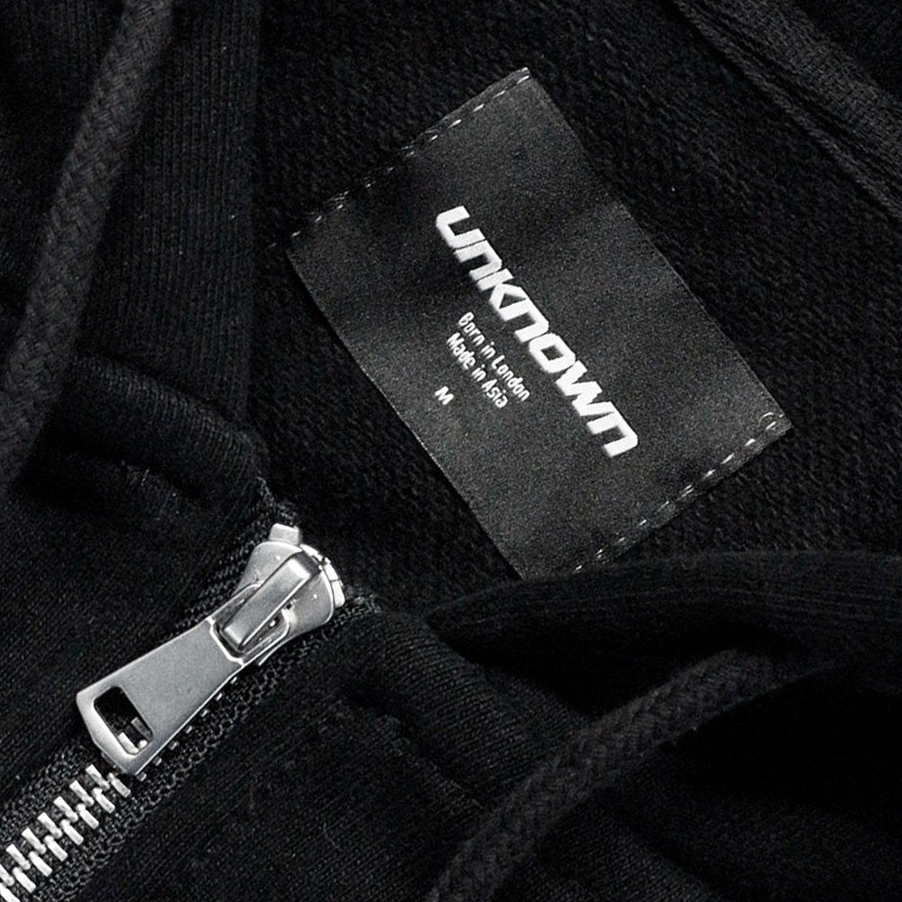 Dagger Rhinestone Zip Hoodie