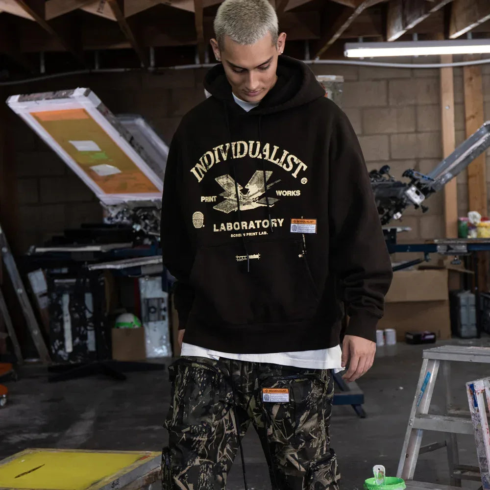 Print Dept Hoodie - INDVLST - VENTURER