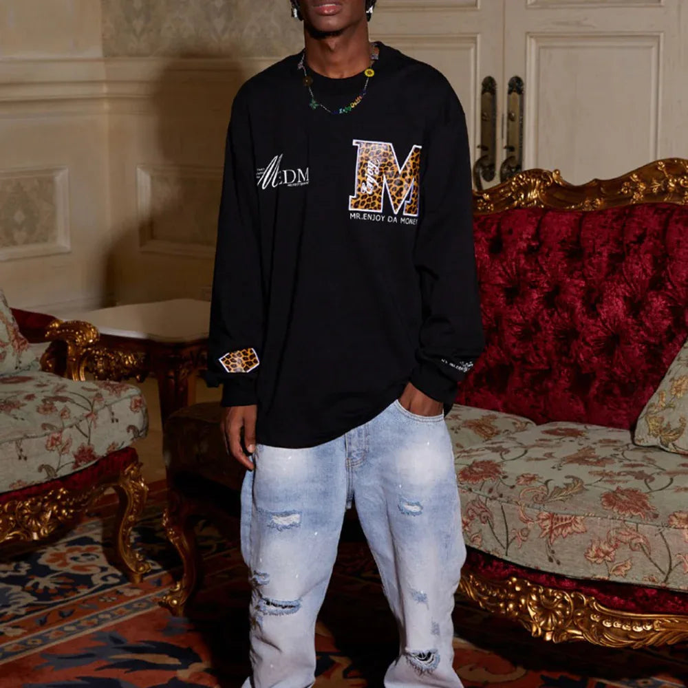MEDM Leopard Long Sleeve Tee