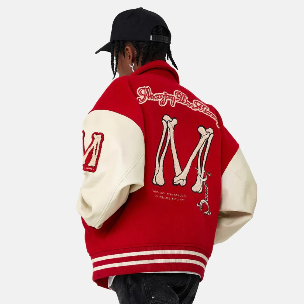 MEDM Bone Baseball Jacket