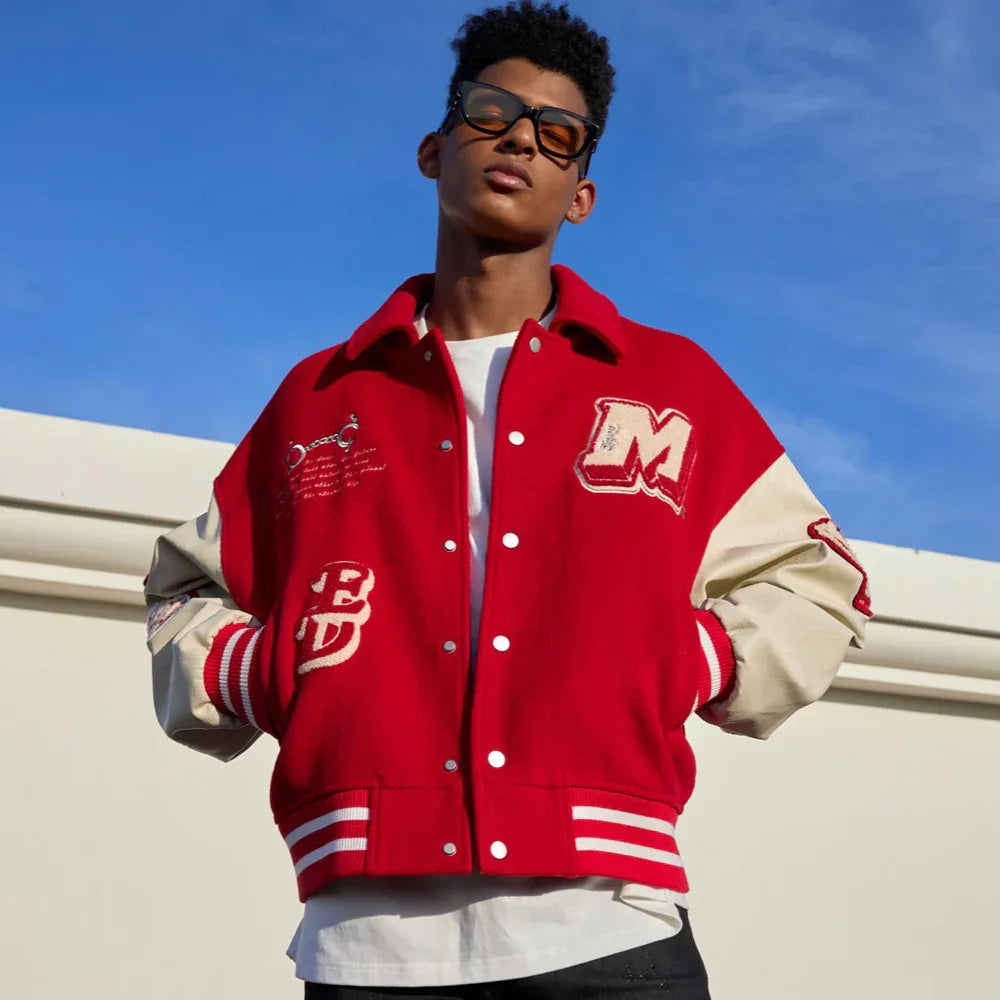 MEDM Bone Baseball Jacket
