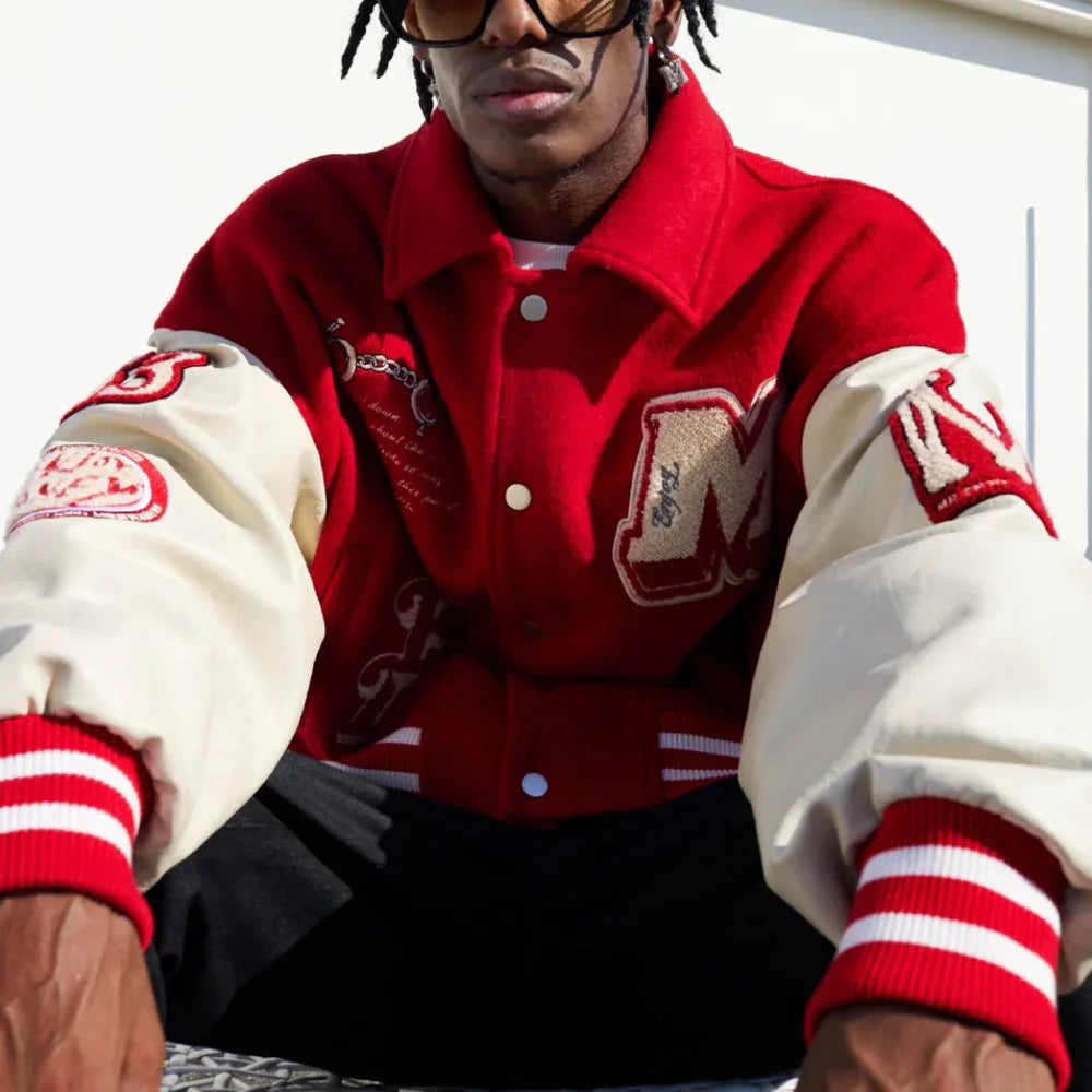 MEDM Bone Baseball Jacket