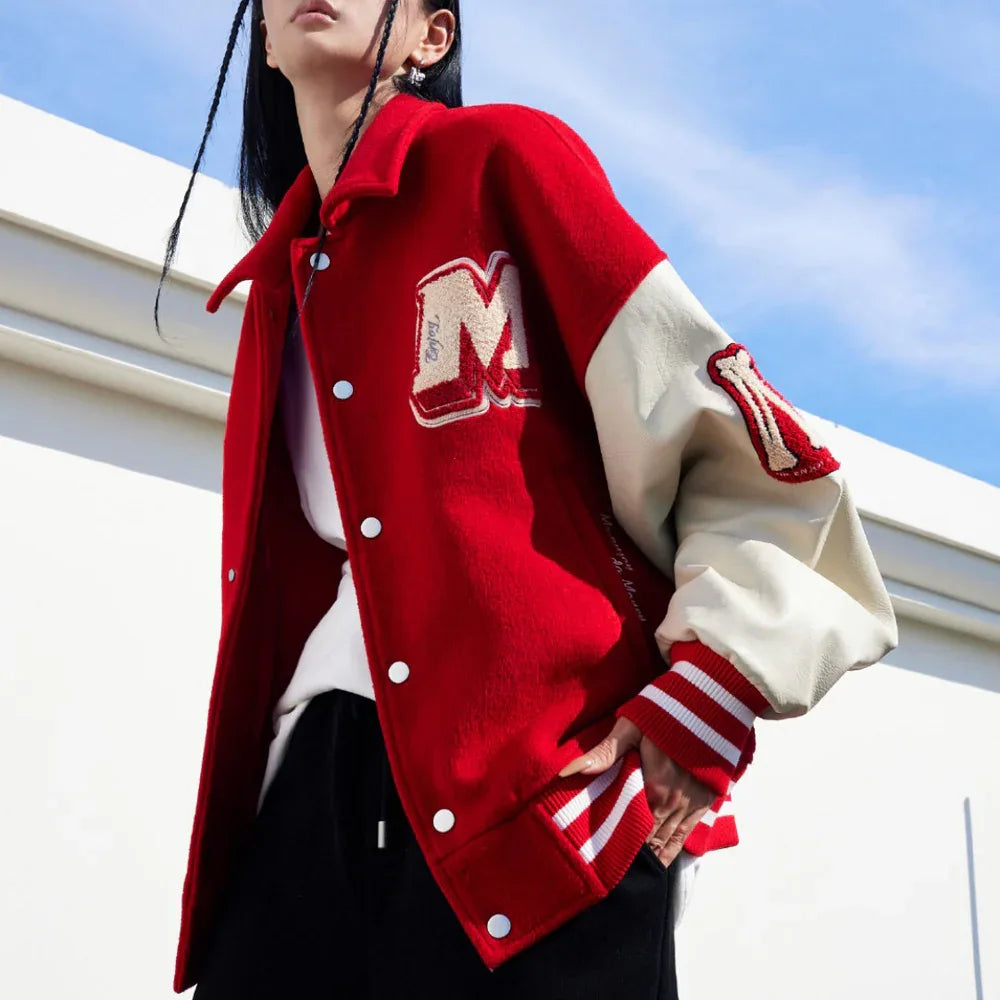 MEDM Bone Baseball Jacket