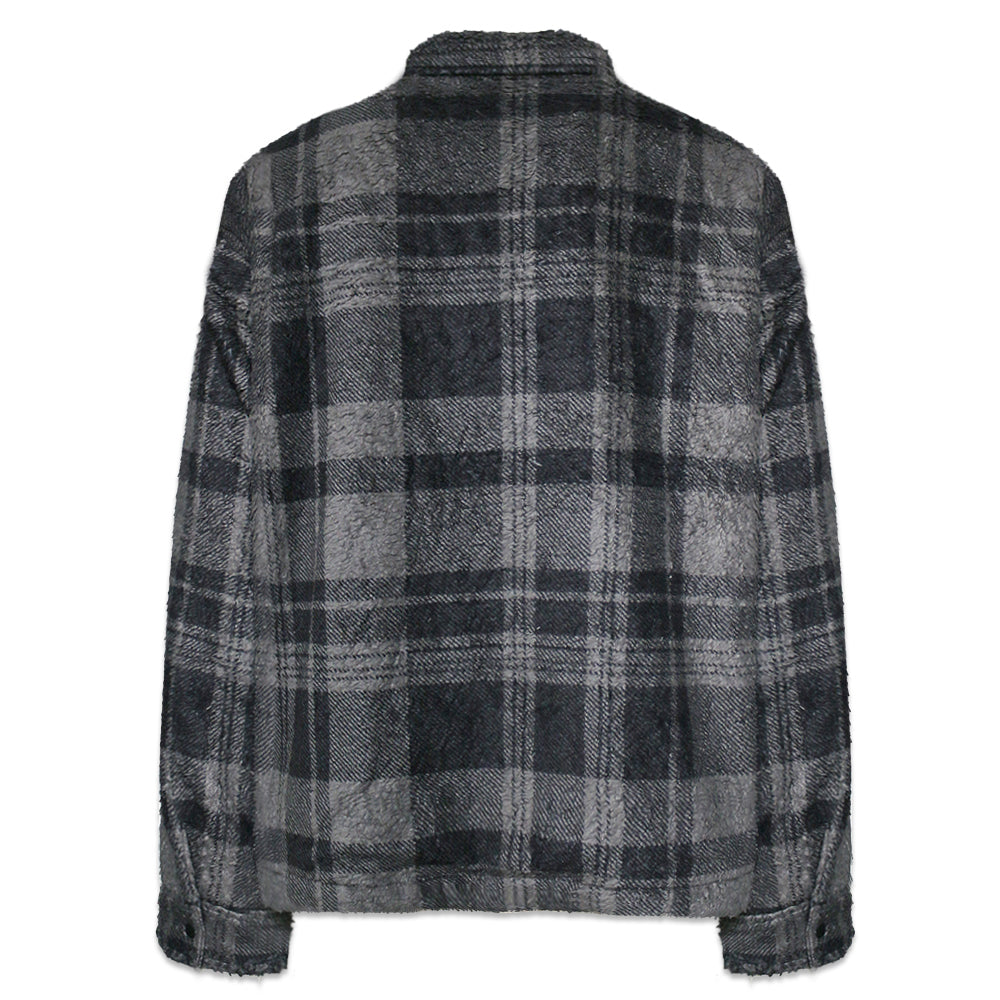 Cropped Sherpa Button Down Jacket