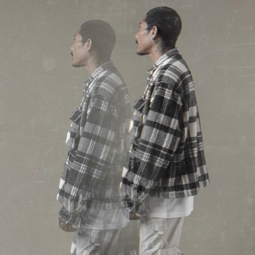 Cropped Sherpa Button Down Jacket