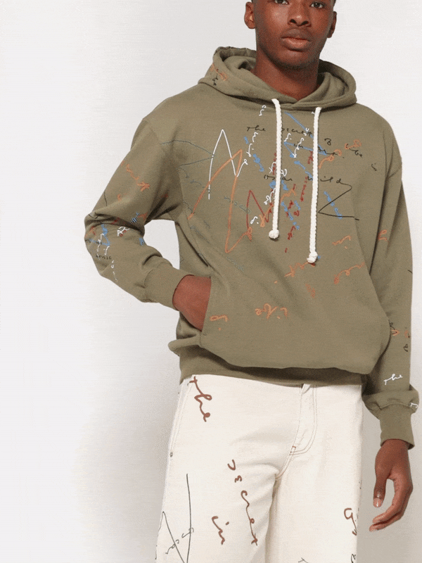 OW Quote Graffiti Hoodie