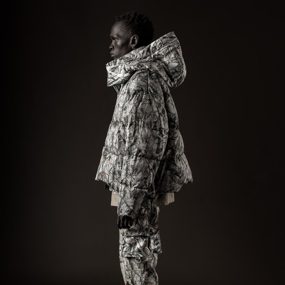 Terrain Camo Crop Puffer Jacket