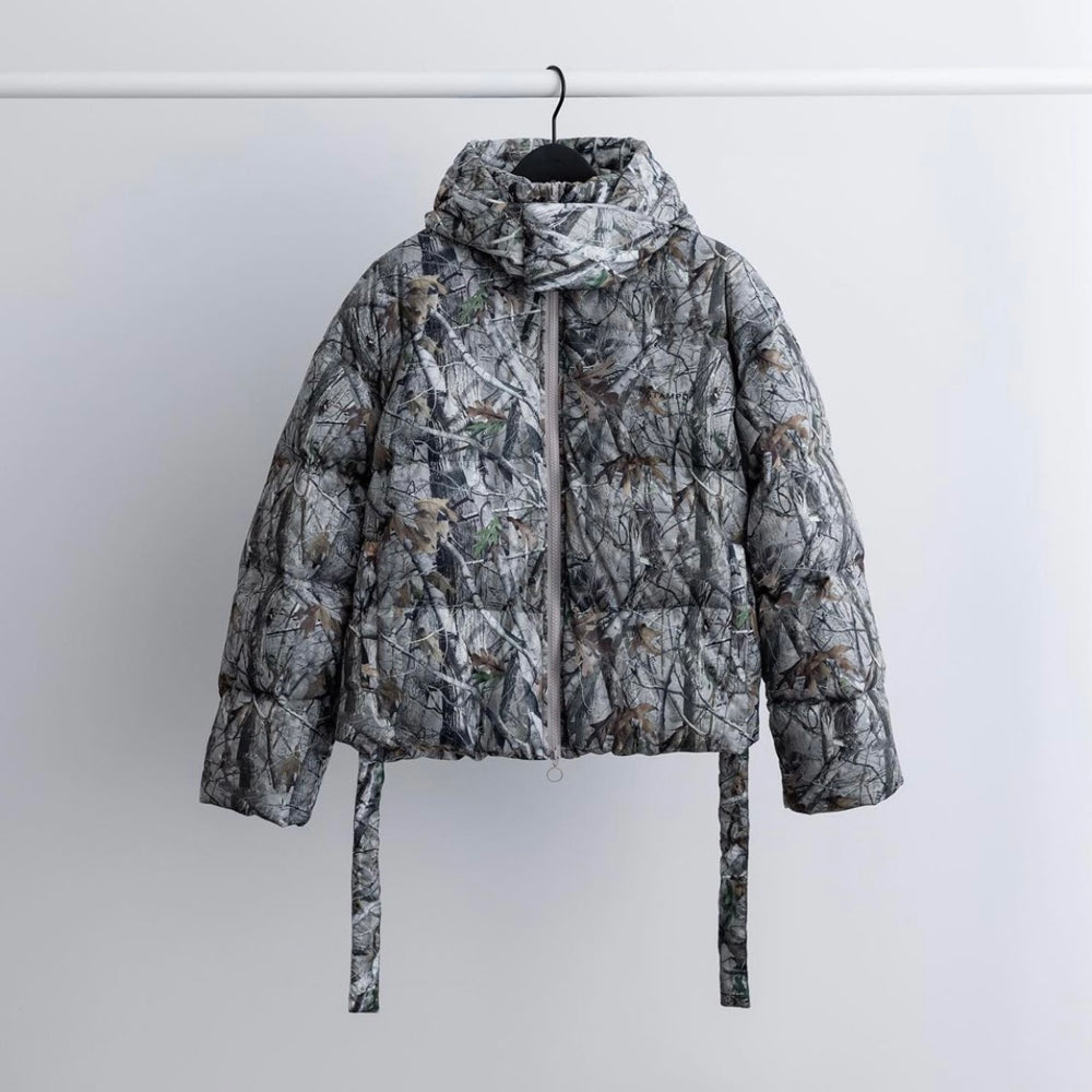 Terrain Camo Crop Puffer Jacket