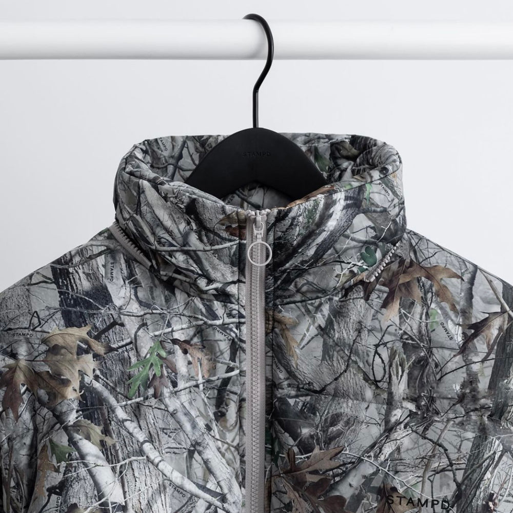 Terrain Camo Crop Puffer Jacket