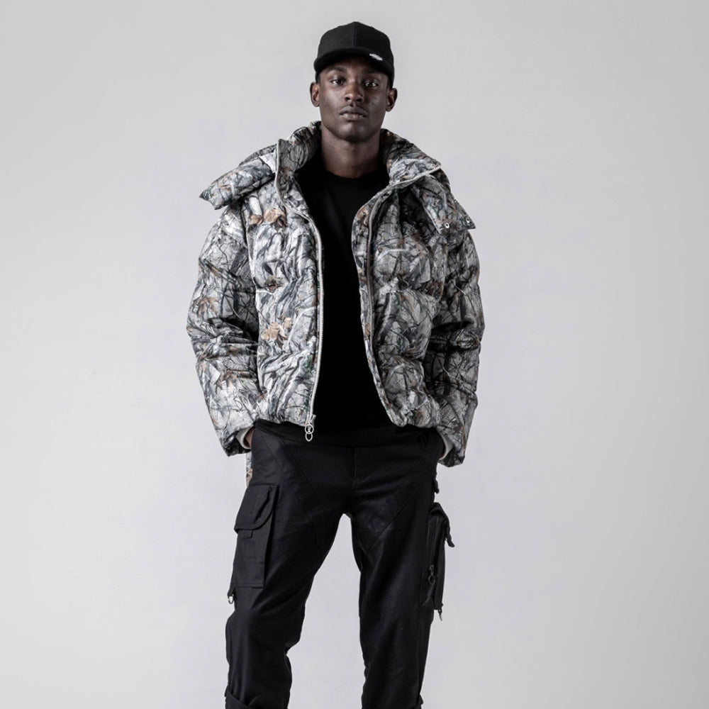 Terrain Camo Crop Puffer Jacket