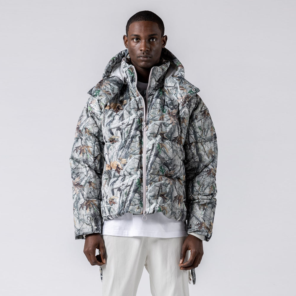 Terrain Camo Crop Puffer Jacket