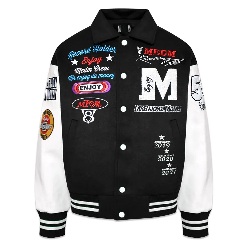 MEDM Embroidery Varsity Jacket