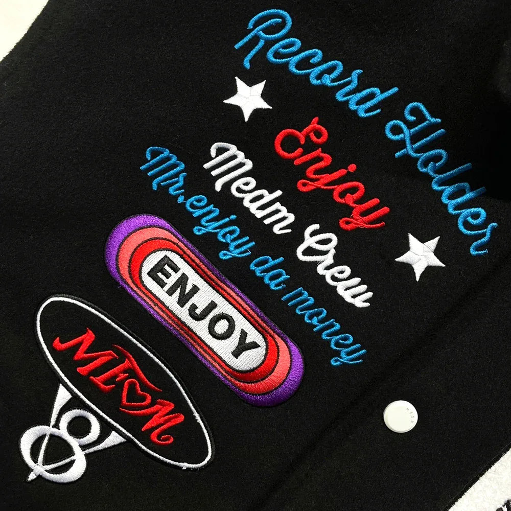 MEDM Embroidery Varsity Jacket
