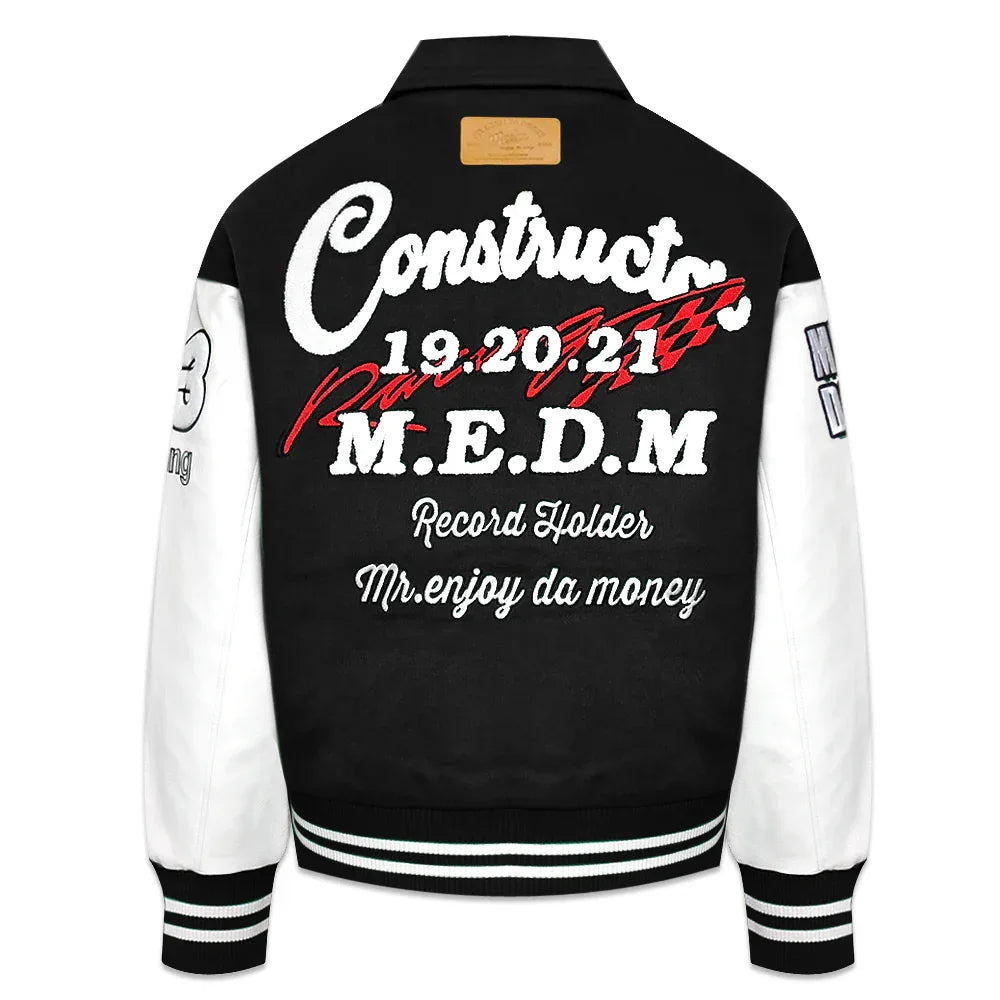 MEDM Embroidery Varsity Jacket