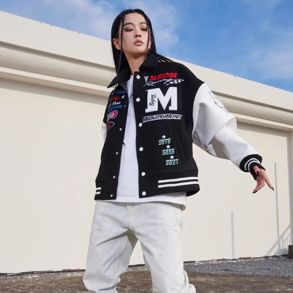 MEDM Embroidery Varsity Jacket