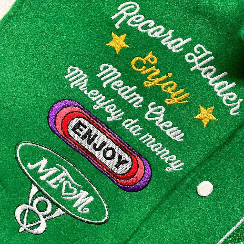 MEDM Embroidery Varsity Jacket